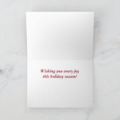 旧式のビクトリアンな聖者ニコラス シーズンカード (内部)