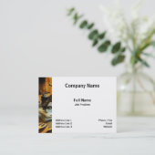 旧式のミシン 名刺 (スタンド正面)