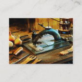 旧式のミシン 名刺 (裏面)