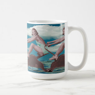 旧式のローイングマシンのヴィンテージのPinups コーヒーマグカップ