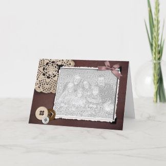 旧式の写真テンプレート カード