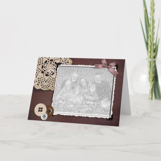 旧式の写真テンプレート カード (正面)