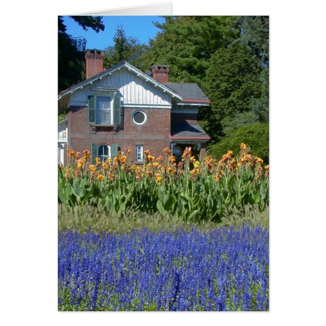 旧式の庭(Vanderbiltの大邸宅)--カード (正面)