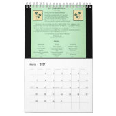 旧式の料理書 カレンダー (3月 2027)