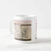 旧式の第80誕生日の挨拶 コーヒーマグカップ (正面左)