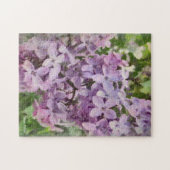 旧式の紫色の薄紫の写真のパズル ジグソーパズル (横)