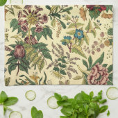 旧式の花の豊富 キッチンタオル (折り畳み)