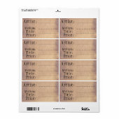 旧式の芸術および技術の販売のラベル、ブランク ラベル (フルシート)