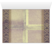 旧式の薄紫およびピンクの花 (内部横(下))