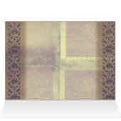 旧式の薄紫およびピンクの花 (内部横(上))