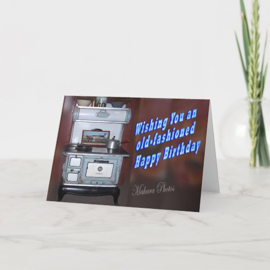 旧式の誕生日 カード (正面)
