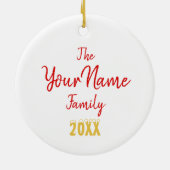 旧式の赤金ゴールドによってはヤマウズラのつまらないものが開花しました セラミックオーナメント (裏面)