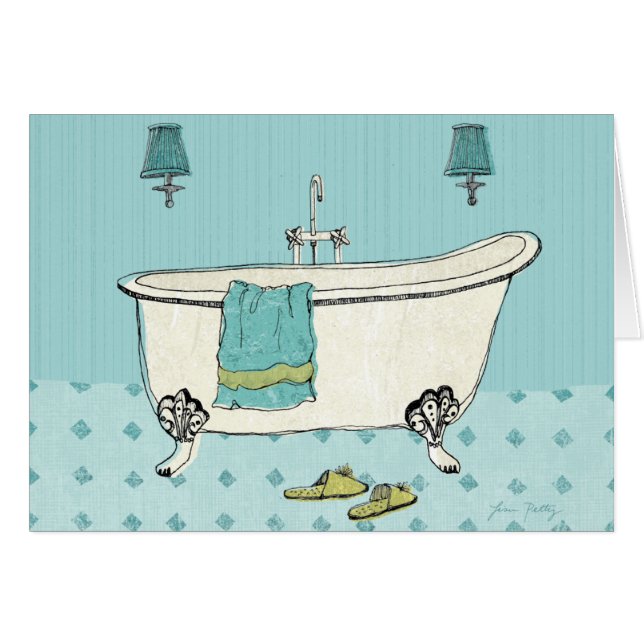 旧式の青い浴室 (正面横)