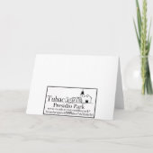 旧式のTubacのクリスマスカード シーズンカード (裏面)