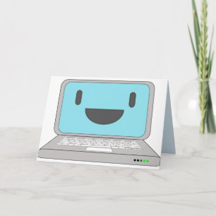 旧式コンピュータ誕生日 カード