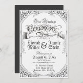 旧式ファッションド招待状 招待状 (正面/裏面)