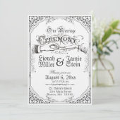 旧式ファッションド招待状 招待状 (スタンド正面)