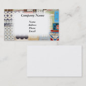 旧式ボタンのコレクション 名刺 (正面/裏面)