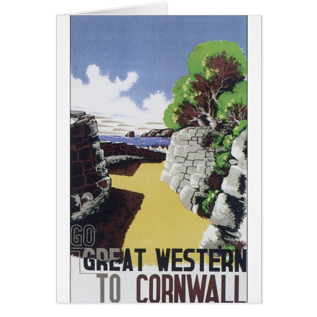 旧式旅行ポスターGreat Western (正面)