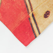 旧戦闘機パトリオットレッド フリースブランケット (角)