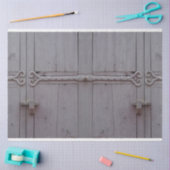 旧扉ヒンジ付きグレー素朴の切り離し20x30  薄葉紙 (クラフト)