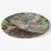 旧手押し花園をテーマにしたパーティー ペーパープレート (アングル)