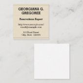 旧改装ファッションド専門家名刺 スクエア名刺 (正面/裏面)