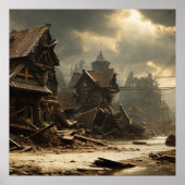 旧放棄19世紀の町メイン通り ポスター (正面)