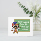 旧数学先生墓誌 ポストカード (スタンド正面)