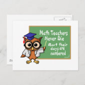 旧数学先生墓誌 ポストカード (正面/裏面)