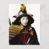 旧日本武士ヴィンテージ戦士侍 ポストカード (正面)