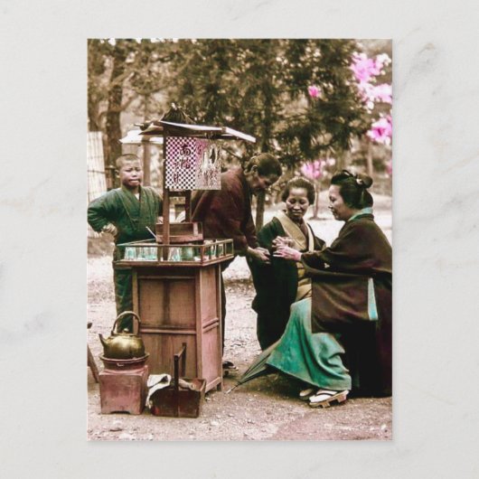 旧日本甘酒商ヴィンテージ ポストカード (正面)