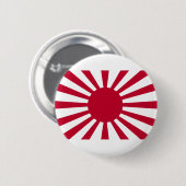 旧日本軍の朝日戦争の旗 缶バッジ (正面&裏面)