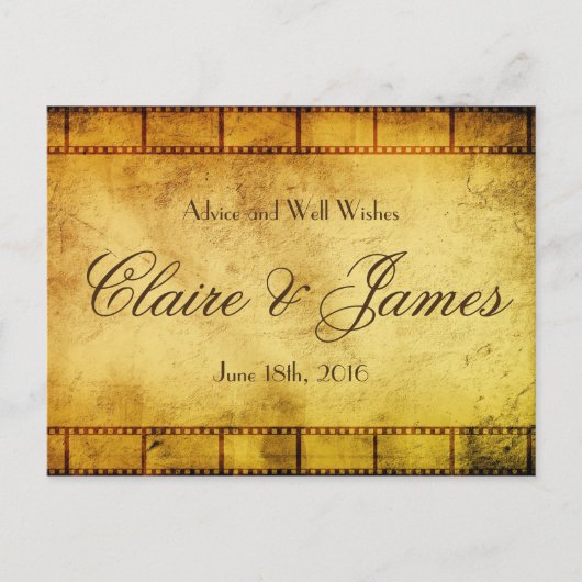 旧映画結婚アドバイス アドバイスカード (正面)