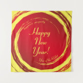 旧暦新年 幸せ 繁栄 調和 タペストリー (正面)