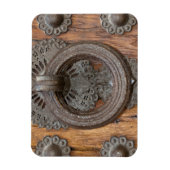 旧木戸の金属ノッカー マグネット (縦)