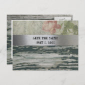 旧木材ヴィンテージフランスの保存日 案内ポストカード (正面/裏面)