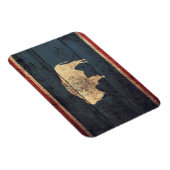 旧木材消光国旗 マグネット (右側)