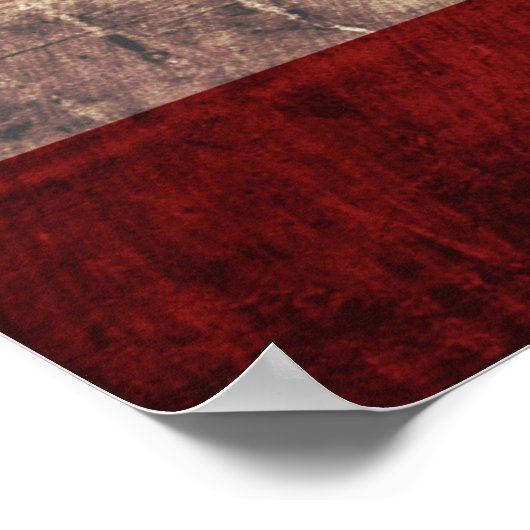 旧木目に関するカリフォルニア州旗 ポスター (角)