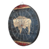 旧木目のワイオミング州旗 ダーツボード (正面右)