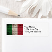 旧木目イタリア国旗 ラベル (インサイチュ)