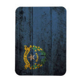 旧木目ネバダ州旗 マグネット (縦)