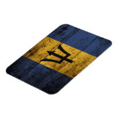 旧木目バルバドス国旗 マグネット (左側)