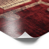 旧木目メリーランド州旗 フォトプリント            (角)