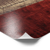 旧木目レバノン国旗 フォトプリント            (角)