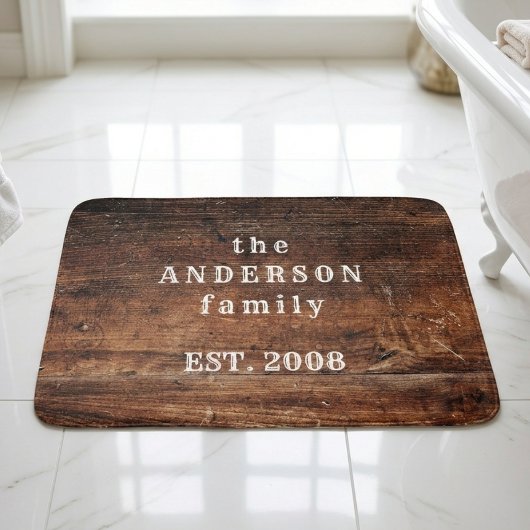 旧木素朴材自然バスマット バスマット