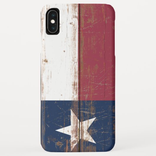 旧木製テキサス州国旗 Case-Mate iPhoneケース (裏面)