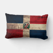 旧木製ドミニカ共和国国旗 ランバークッション (裏面)