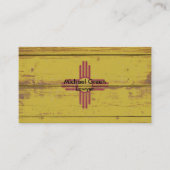 旧木製ニューメキシコ州旗 名刺 (正面)