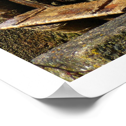 旧木製水車 ポスター (角)